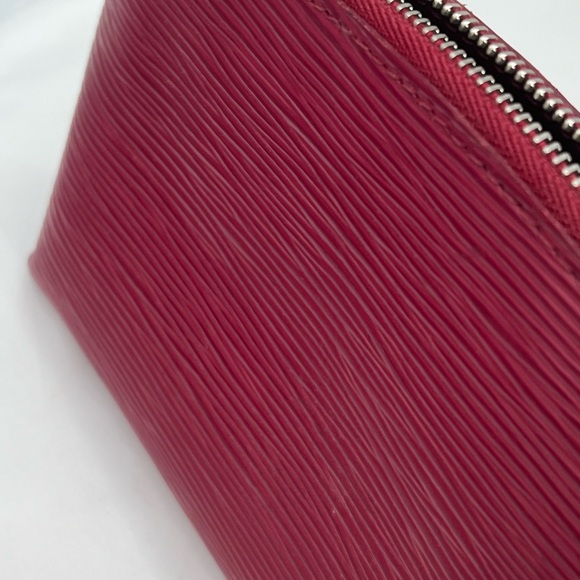 LOUIS VUITTON Epi Pochette Cosmetic Pouch Epi Leather Burgundy Bag M40641 - Picture 6 of 16